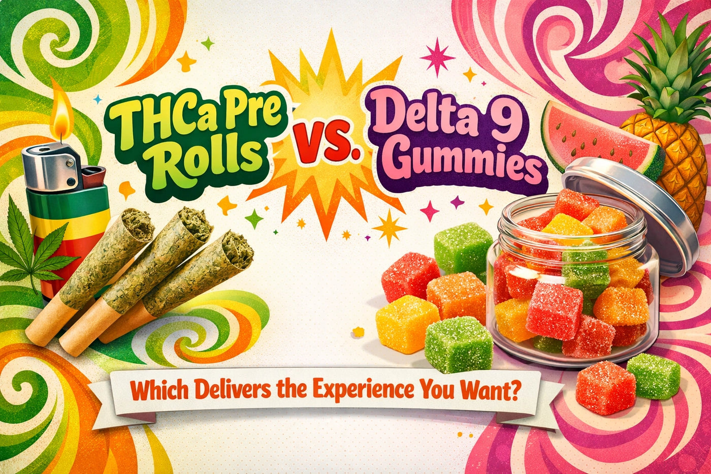 THCa Pre Rolls vs. Delta 9 Gummies: Which Delivers the Experience You Want?