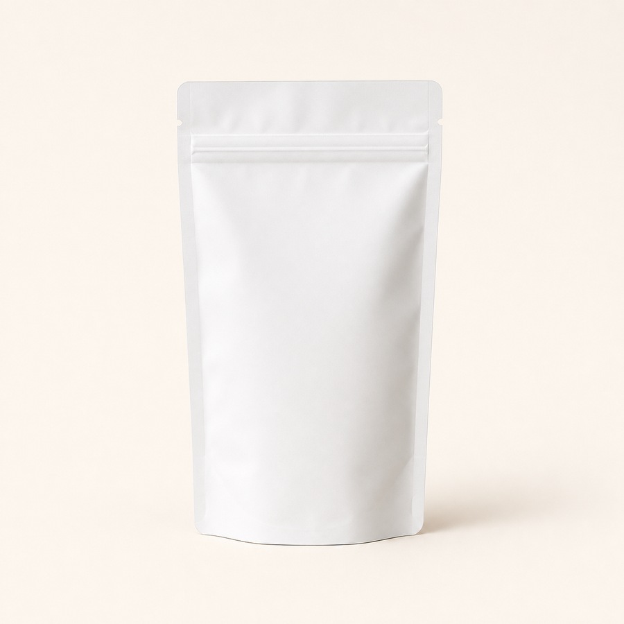1/2 Ounce Child Resistant Bags All White 5"x8.15"+2.36" - 1,000 Count